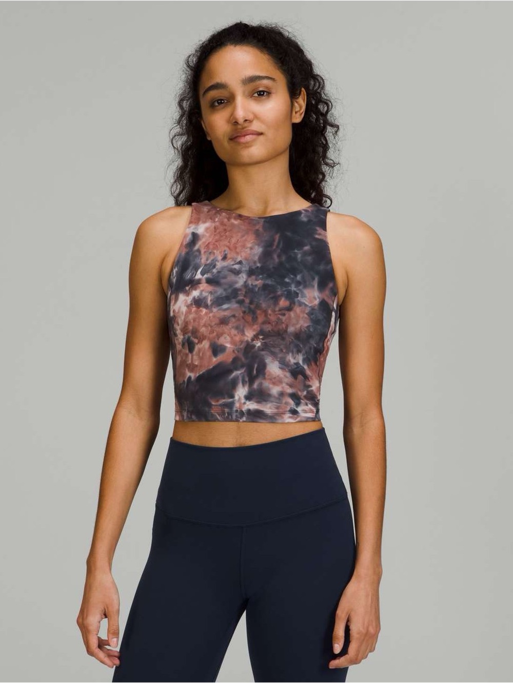 Lululemon Align High-Neck Tank Top Diamond Dye Seashell Smoky Topaz GraphiteGrey